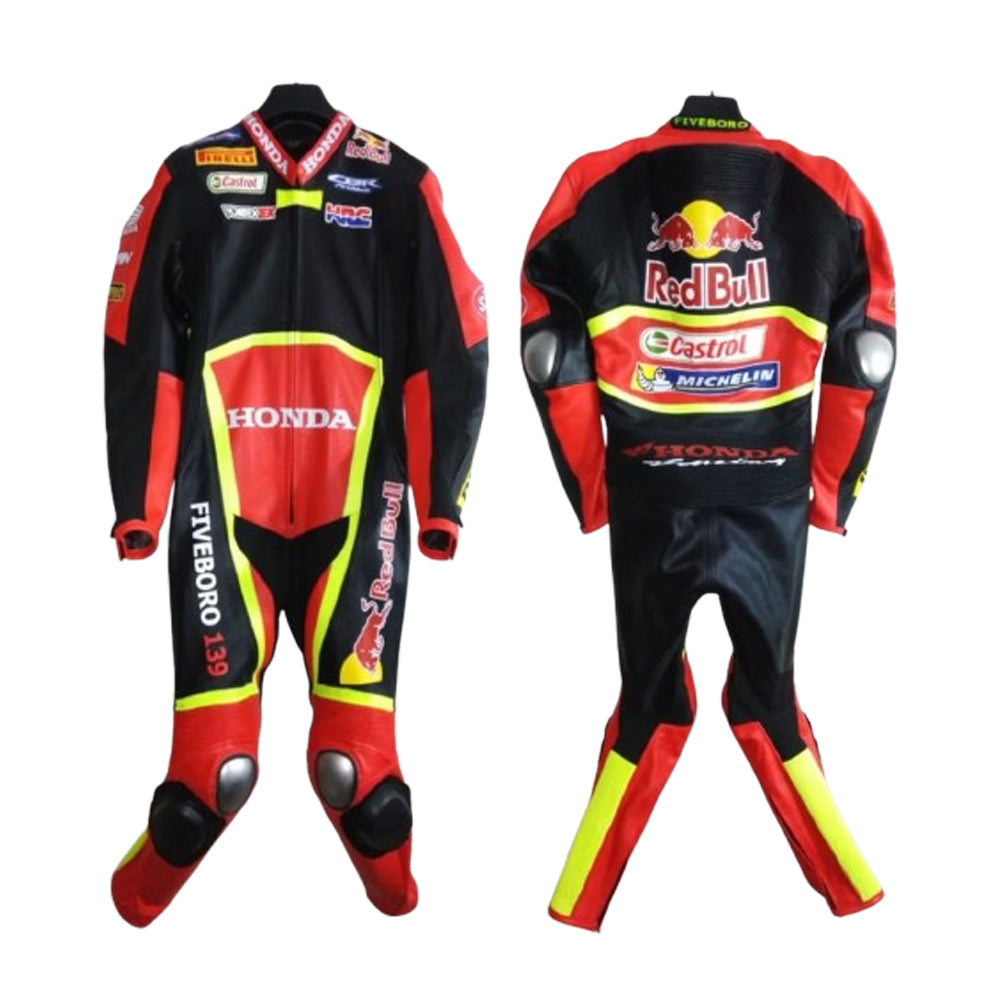Honda  Custom Made Motorbike Leather Racing Suit Replica