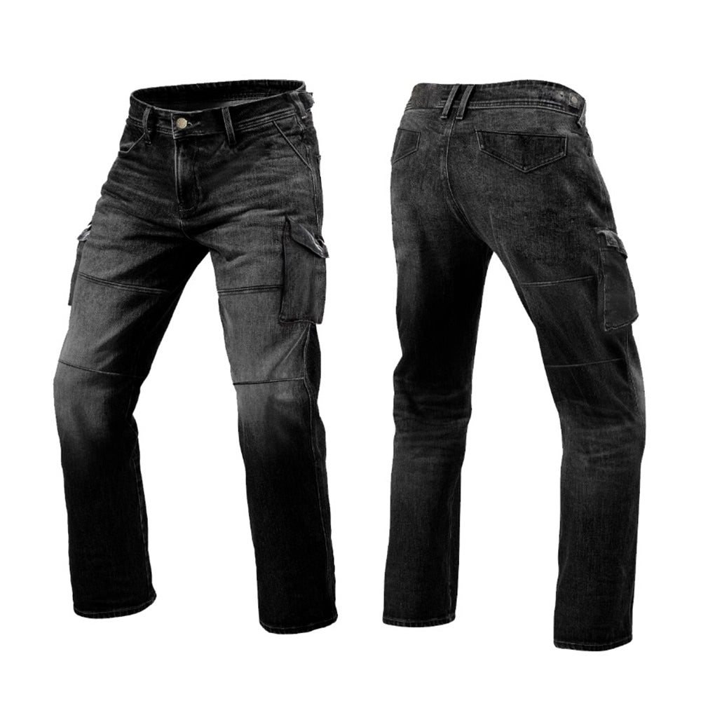 DARK GRAY KEVLAR CARGO JEANS
