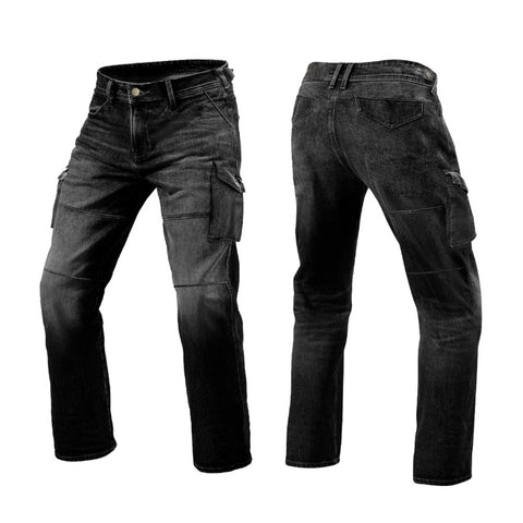 DARK GRAY KEVLAR CARGO JEANS