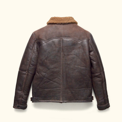 Men's Shearling Brown Leather Jacket