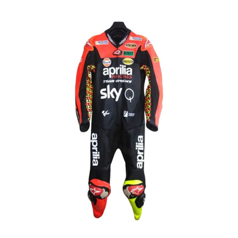 Aprilia Racing Custom Made Motorbike Leather Racing Suit Replica