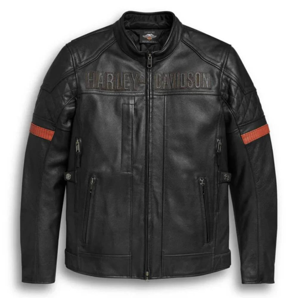 Harley Davidson Replica Leather Motorcycle Jacket