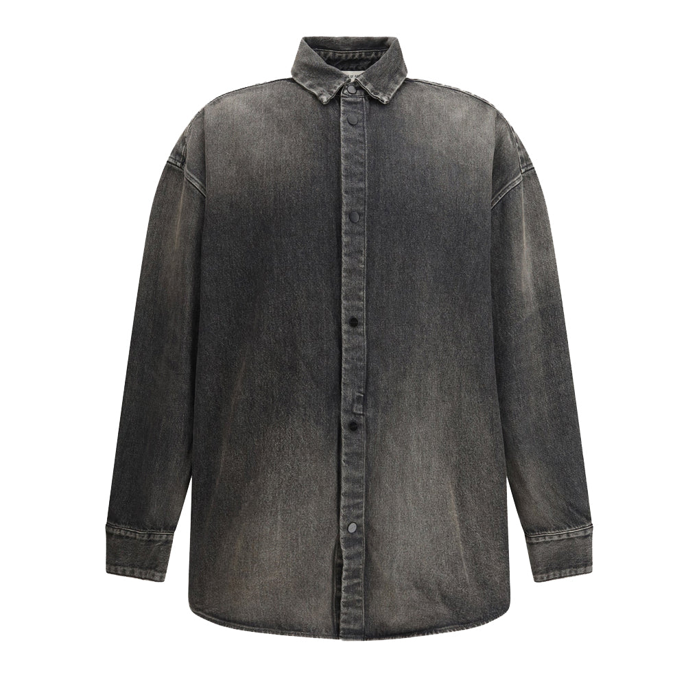 Snap Front Denim Overshirt