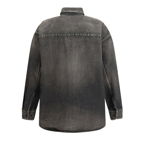 Snap Front Denim Overshirt