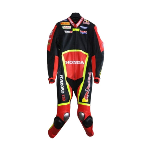 Honda  Custom Made Motorbike Leather Racing Suit Replica