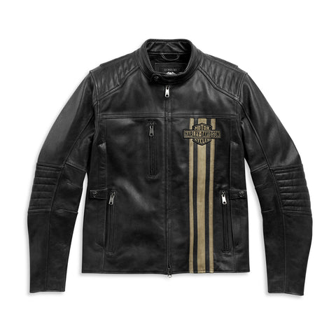 Replica Harley Davidson Triple Vent Passing Leather Jacket