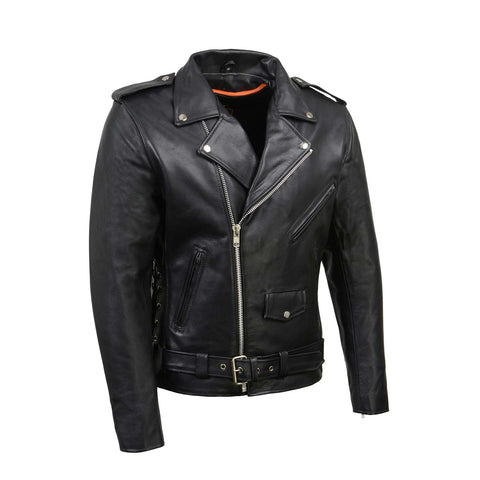 Black Classic Motorcycle Jacket