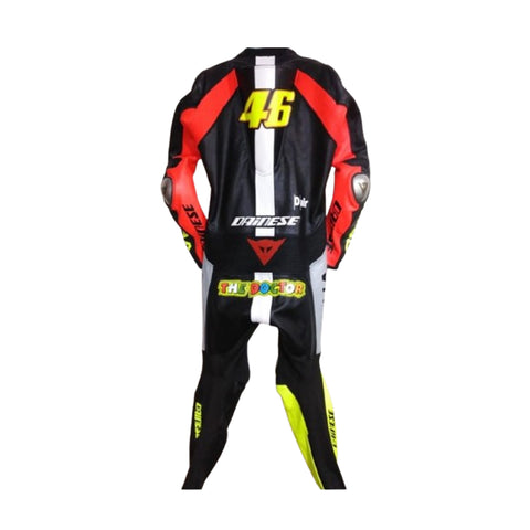 Dainese VR 46 Custom Made Motorbike Leather Racing Suit Replica