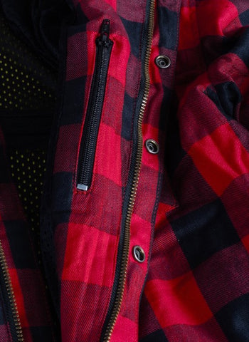 RED BLACK KEVLAR SHIRT STYLISH FLANNEL SHIRT