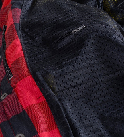 RED BLACK KEVLAR SHIRT STYLISH FLANNEL SHIRT