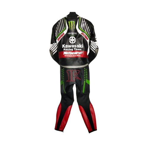 Kawasaki Racing Custom Made Motorbike Leather Racing Suit Replica