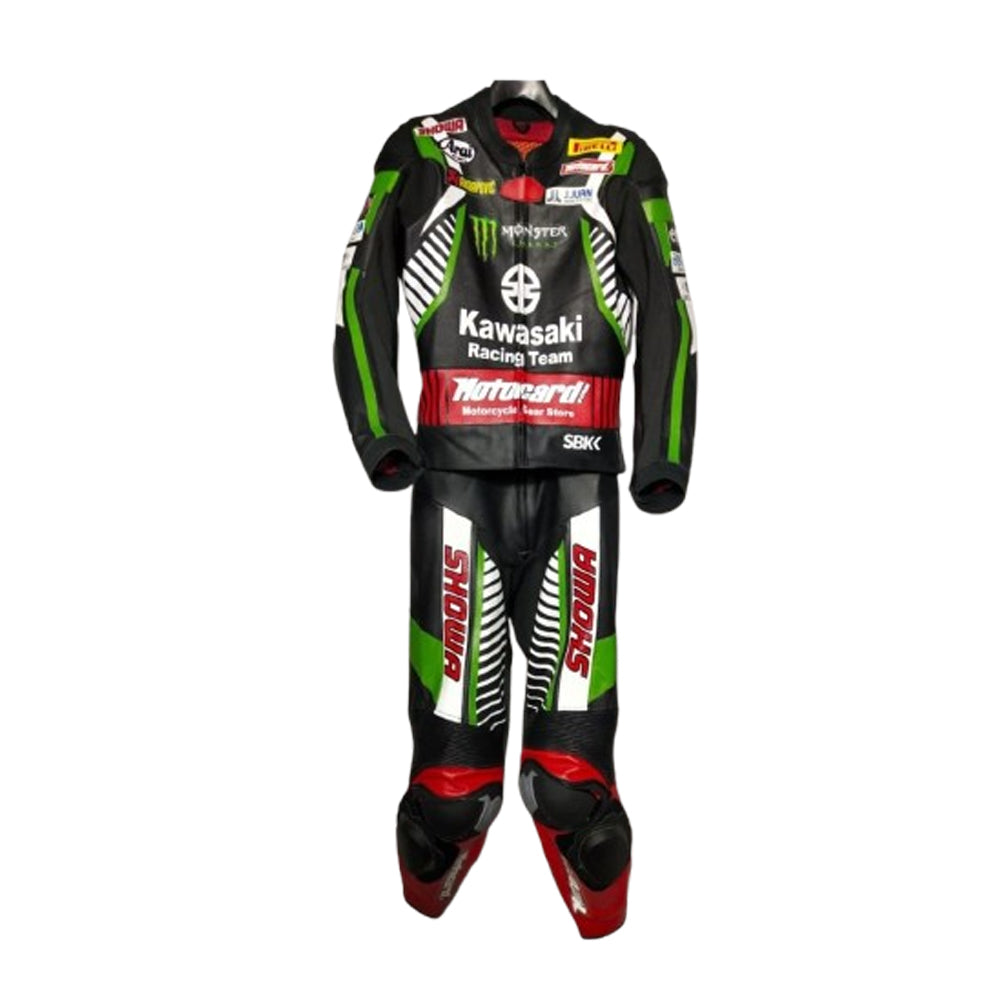 Kawasaki Racing Custom Made Motorbike Leather Racing Suit Replica