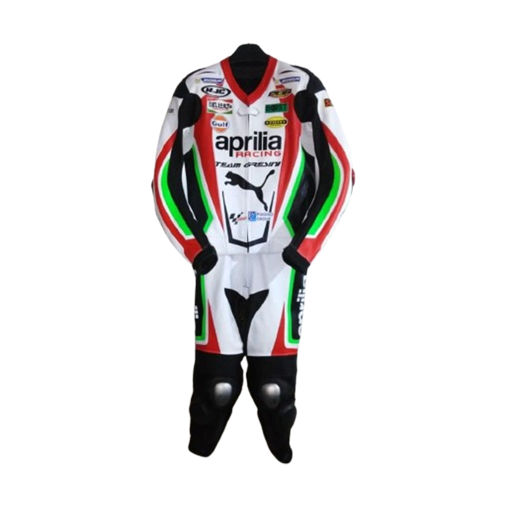 Aprilia Custom Made Motorbike Leather Racing Suit Replica