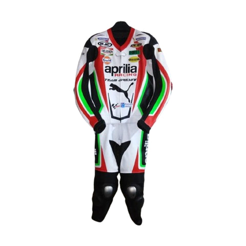Aprilia Custom Made Motorbike Leather Racing Suit Replica