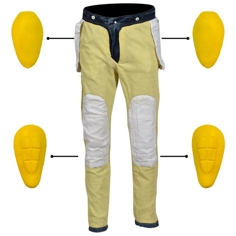 Blue Motorcycle Kevlar Jeans Motorbike Protective Pants