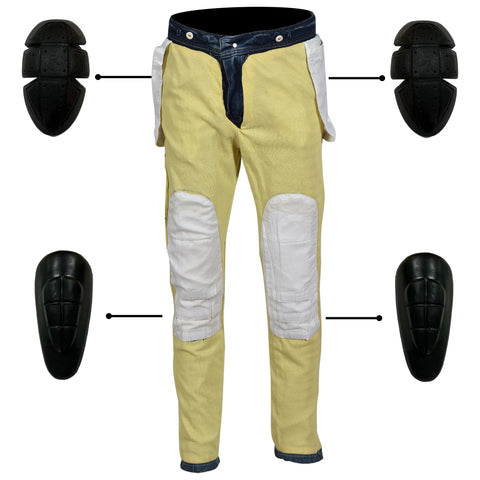 Blue Motorcycle Kevlar Jeans Motorbike Protective Pants