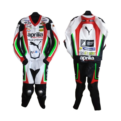 Aprilia Custom Made Motorbike Leather Racing Suit Replica