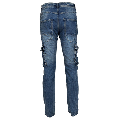 Blue Motorcycle Kevlar Jeans Motorbike Protective Pants
