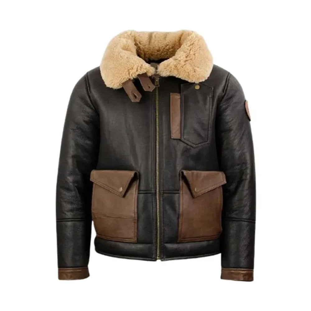 Men's F-35 Aviator Leather Sheepskin Jacket