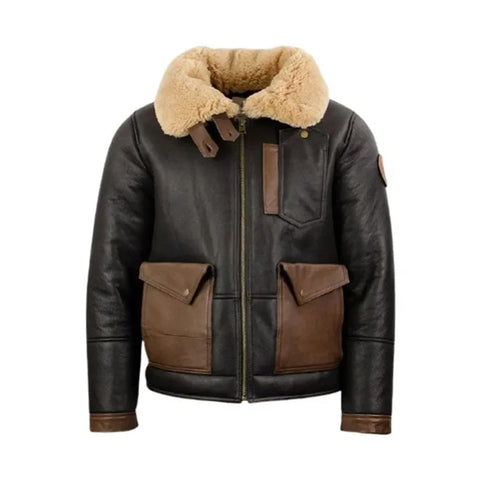 Men's F-35 Aviator Leather Sheepskin Jacket