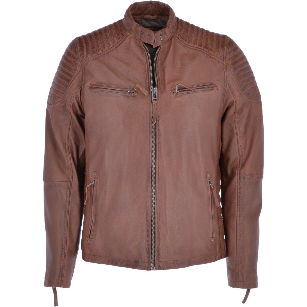 Brown Biker Leather Jacket