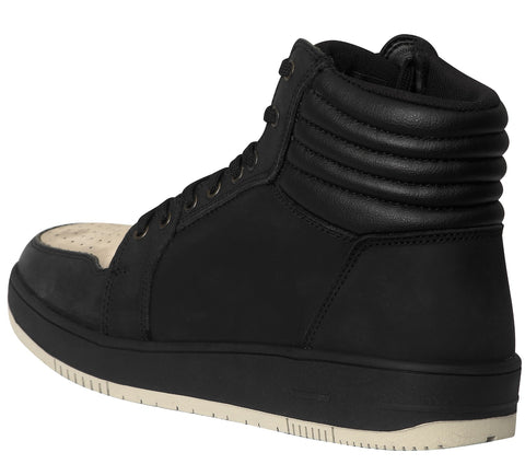 BLACK/GREY STREET AIR ANKLE MOTORCYCLE SNEAKERS